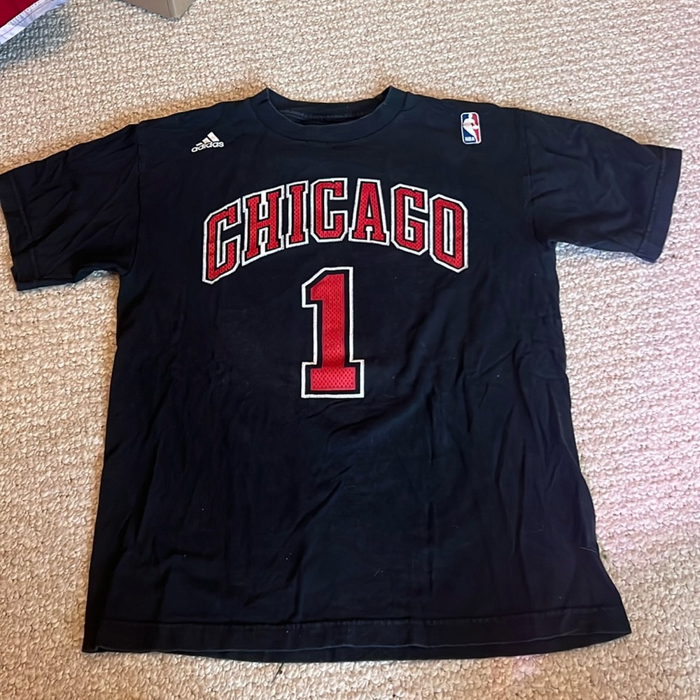 Adidas Official NBA Merchandise Chicago Bulls Derrick Rose T-Shirt Jersey #1
